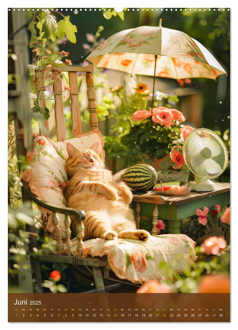 Bild: 9783383784392 | Kuschelkatzen - Fellnasen im Schlummerland (Wandkalender 2025 DIN...