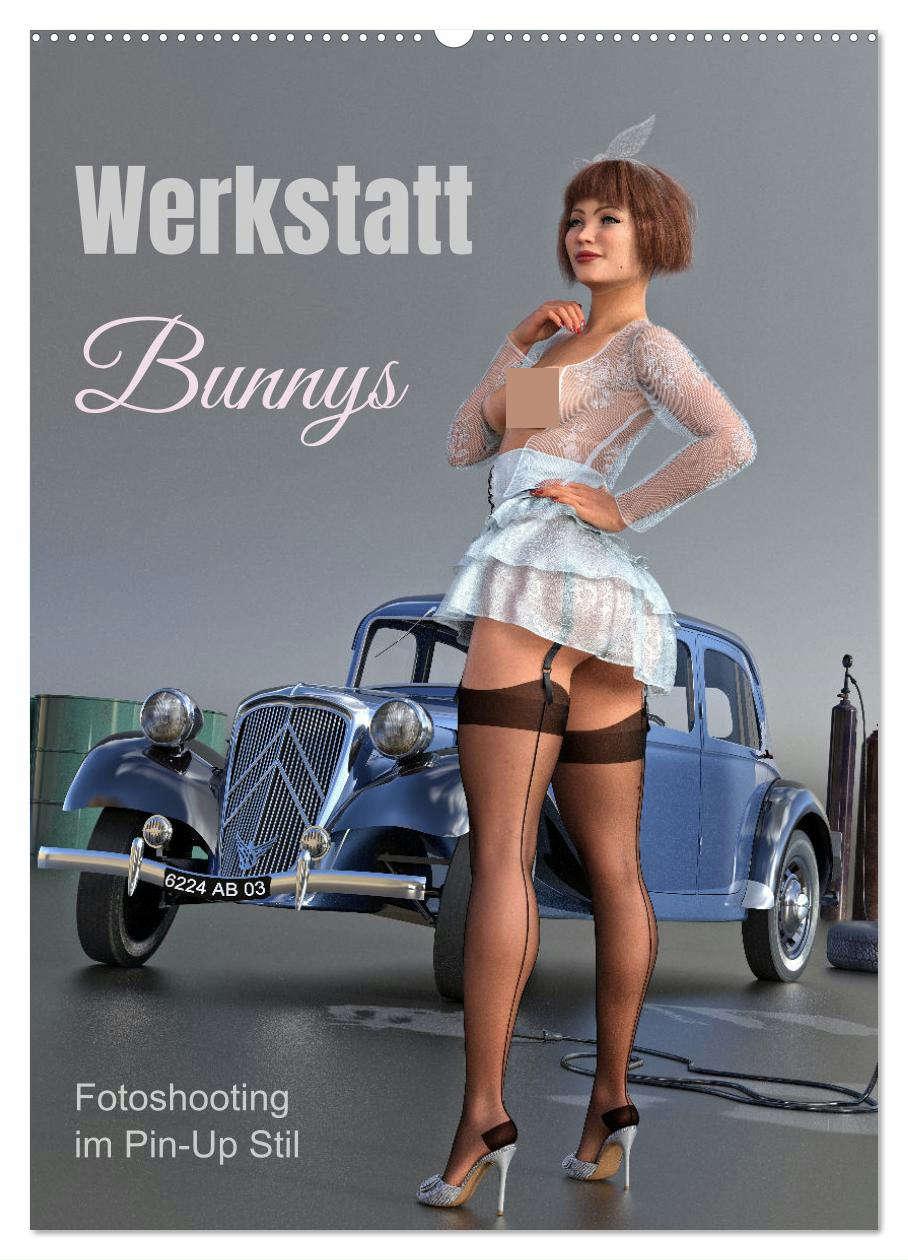 Cover: 9783457185452 | Werkstatt Bunnys (Wandkalender 2025 DIN A2 hoch), CALVENDO...