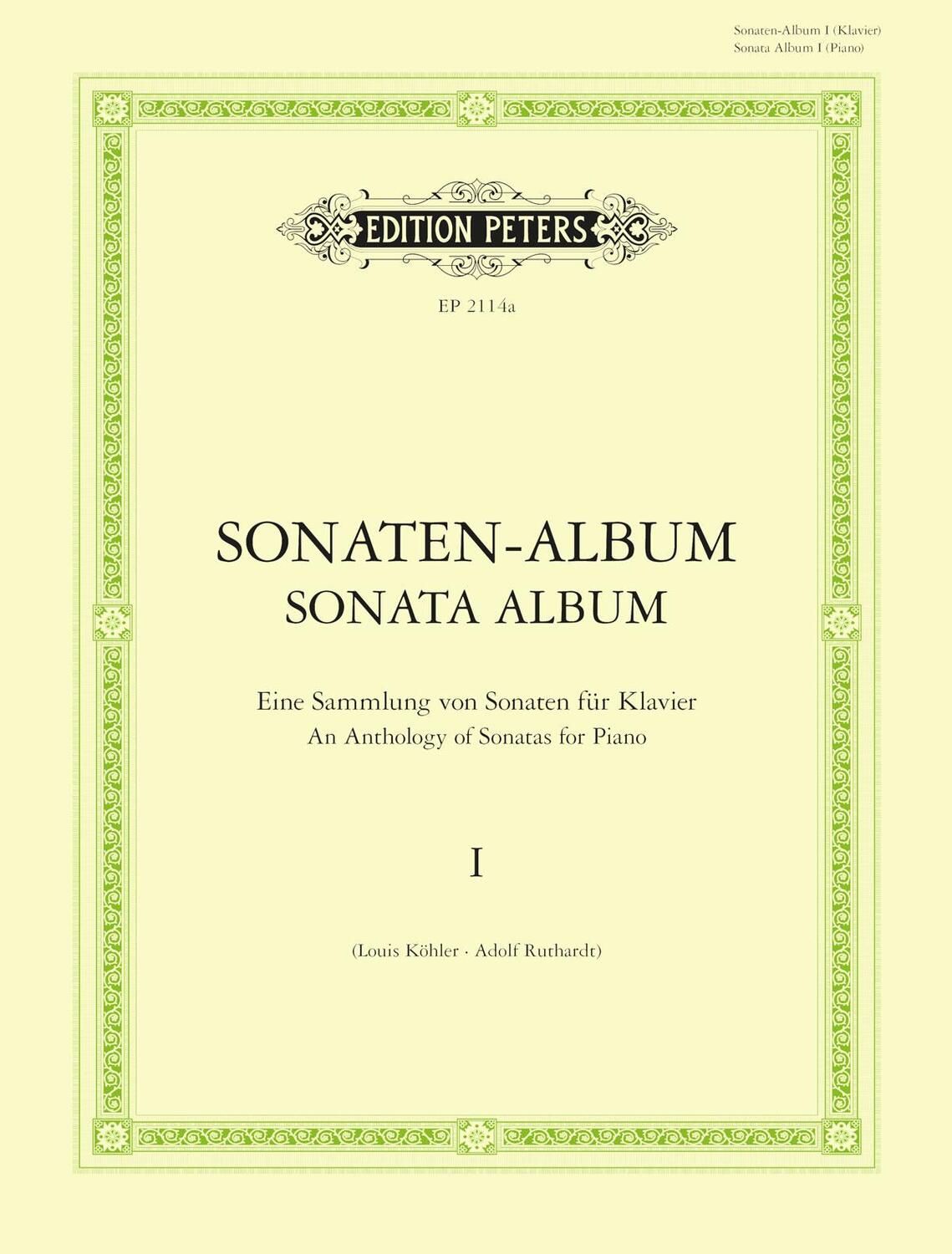 Cover: 9790014009472 | Sonaten-Album für Klavier, Band 1 | Louis Köhler (u. a.) | Taschenbuch