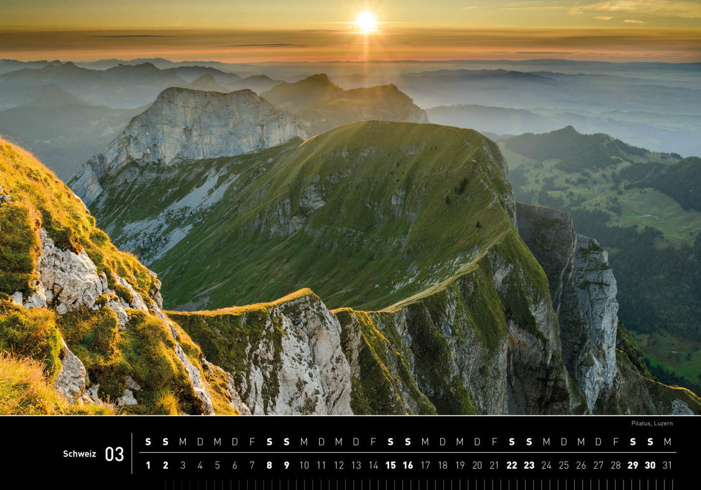 Bild: 9783968555263 | 360° Schweiz Premiumkalender 2025 | Christian Heeb | Kalender | 13 S.