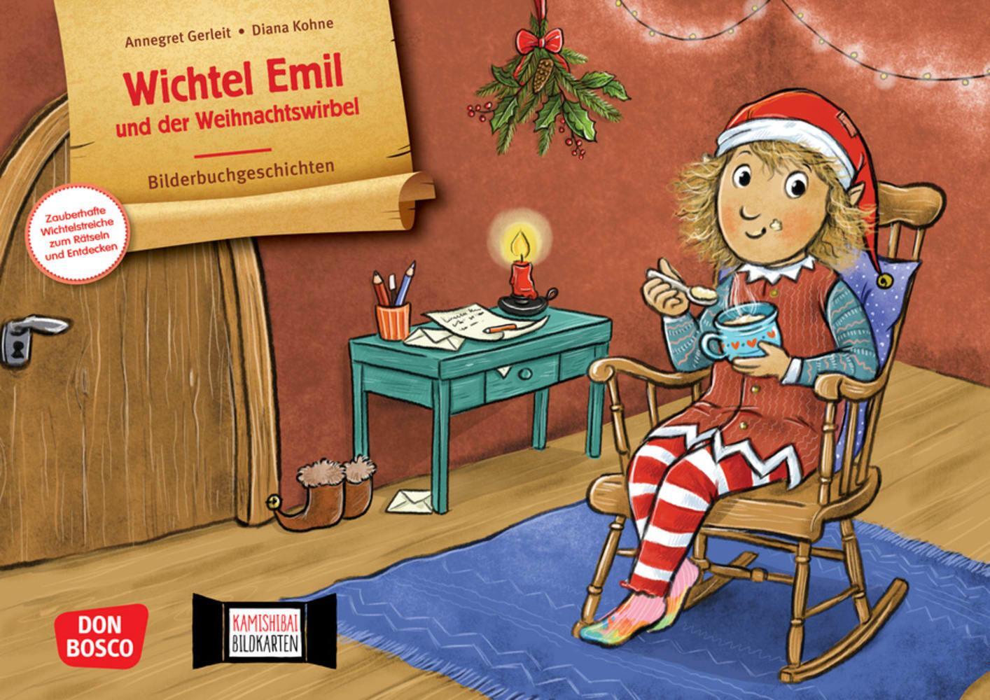 Cover: 4260694922569 | Wichtel Emil und der Weihnachtswirbel. Kamishibai Bildkartenset | 2024