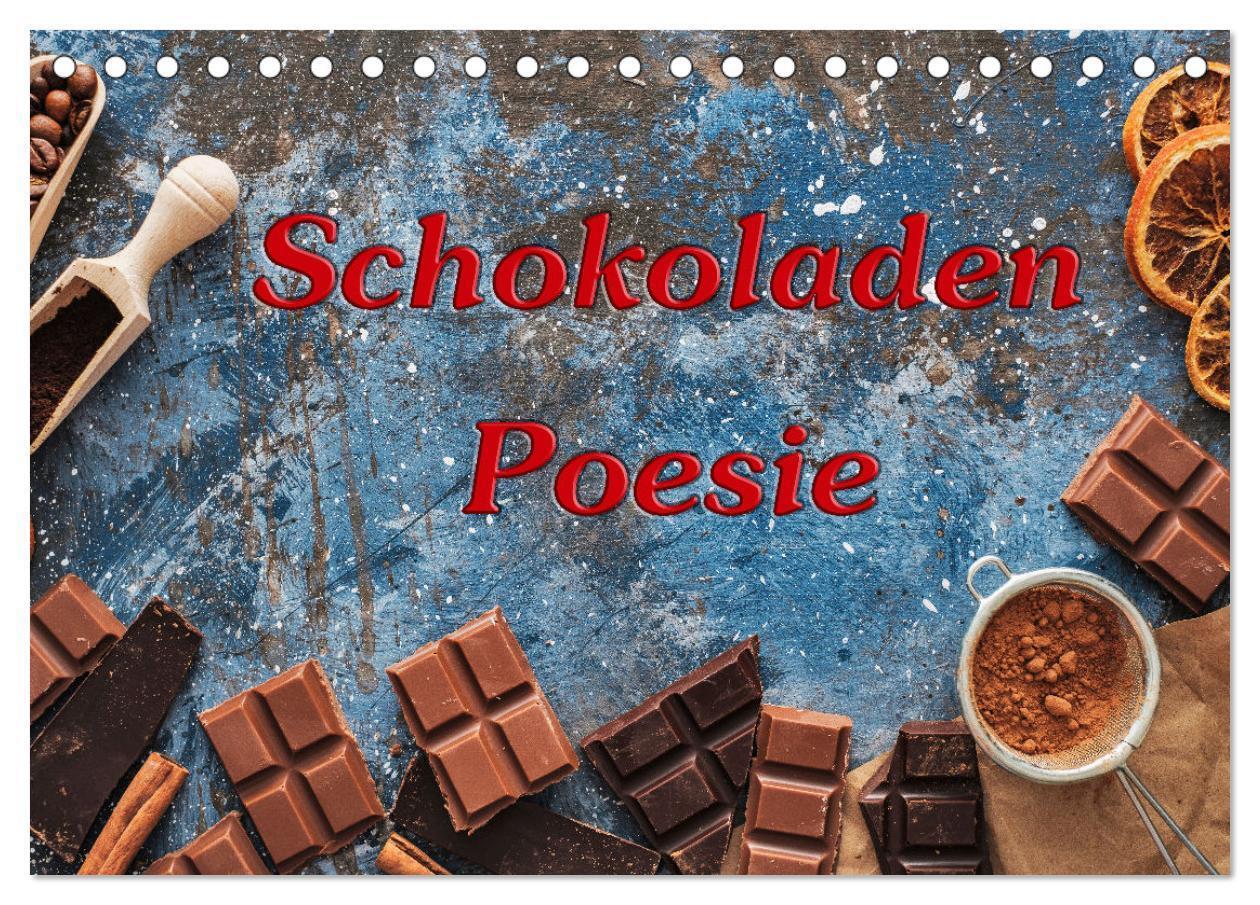 Cover: 9783383983580 | Schokoladen-Poesie (Tischkalender 2025 DIN A5 quer), CALVENDO...