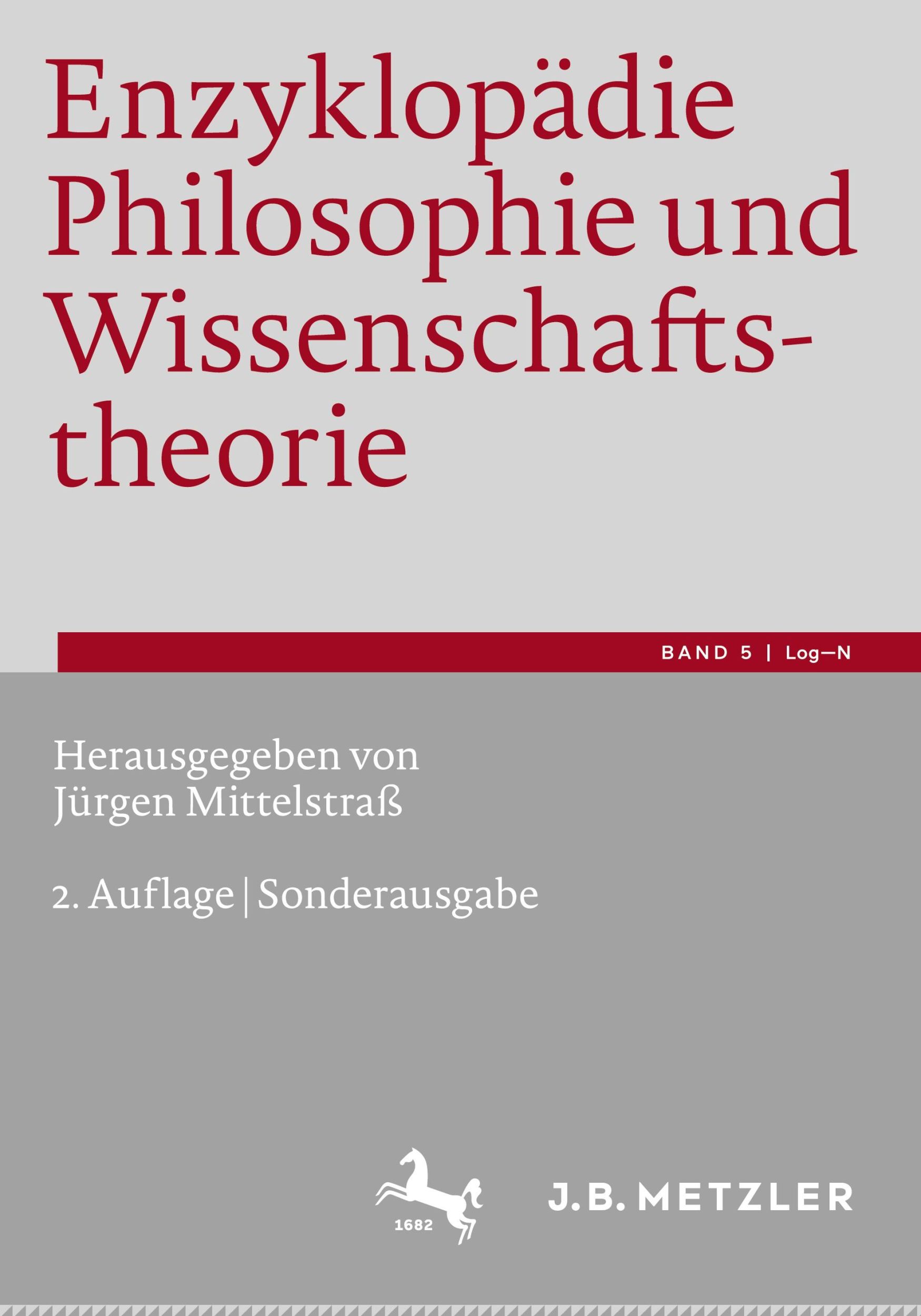 Cover: 9783662677674 | Enzyklopädie Philosophie und Wissenschaftstheorie | Bd. 5: Log-N | xx