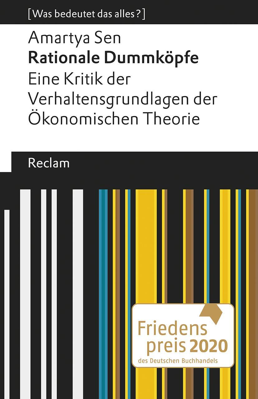 Cover: 9783150140642 | Rationale Dummköpfe. Eine Kritik der Verhaltensgrundlagen der...