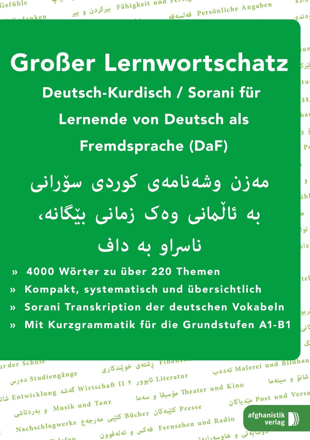 Cover: 9783945348574 | Großer Lernwortschatz Deutsch-Kurdisch Sorani | Noor Nazrabi | Buch