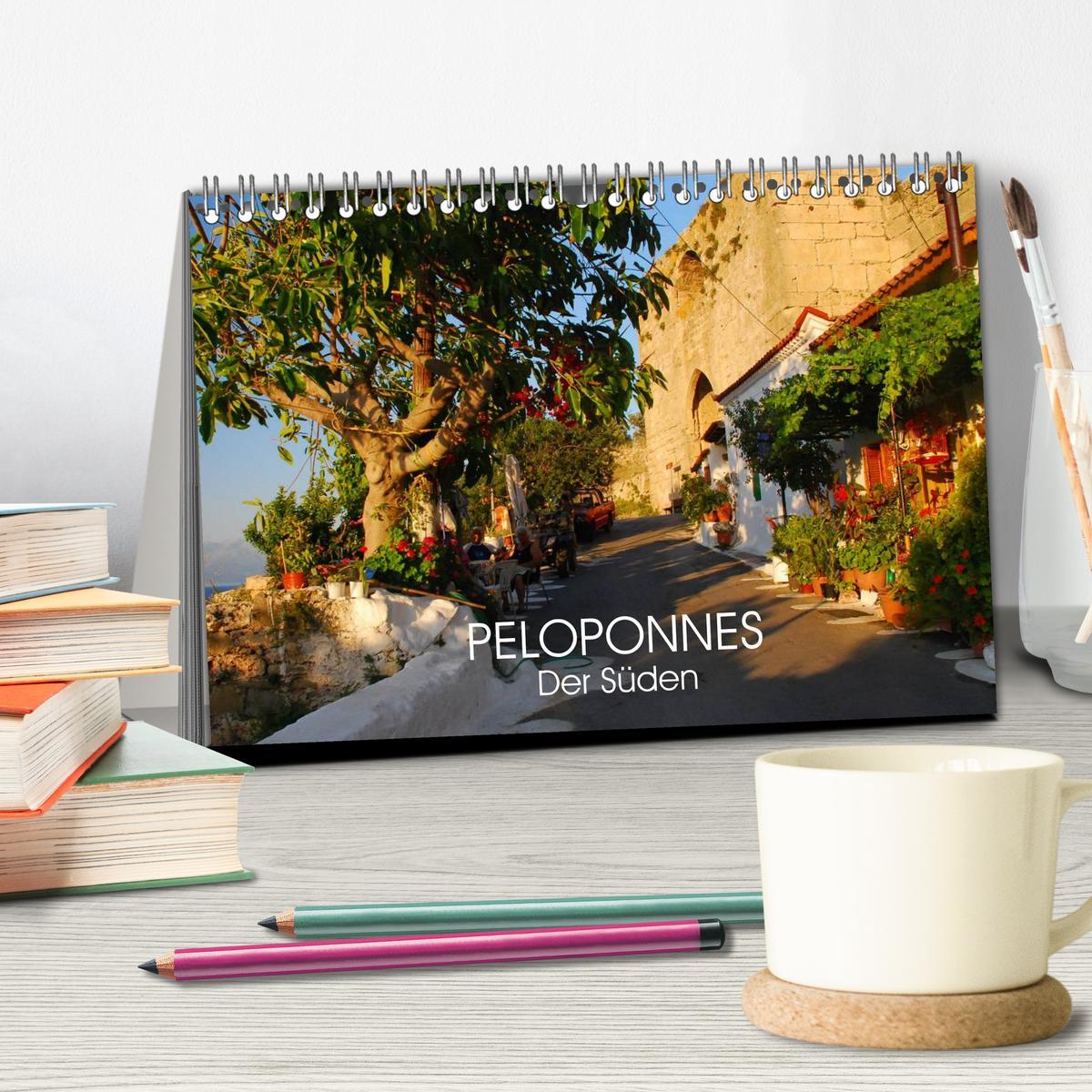 Bild: 9783435501878 | Peloponnes - Der Süden (Tischkalender 2025 DIN A5 quer), CALVENDO...