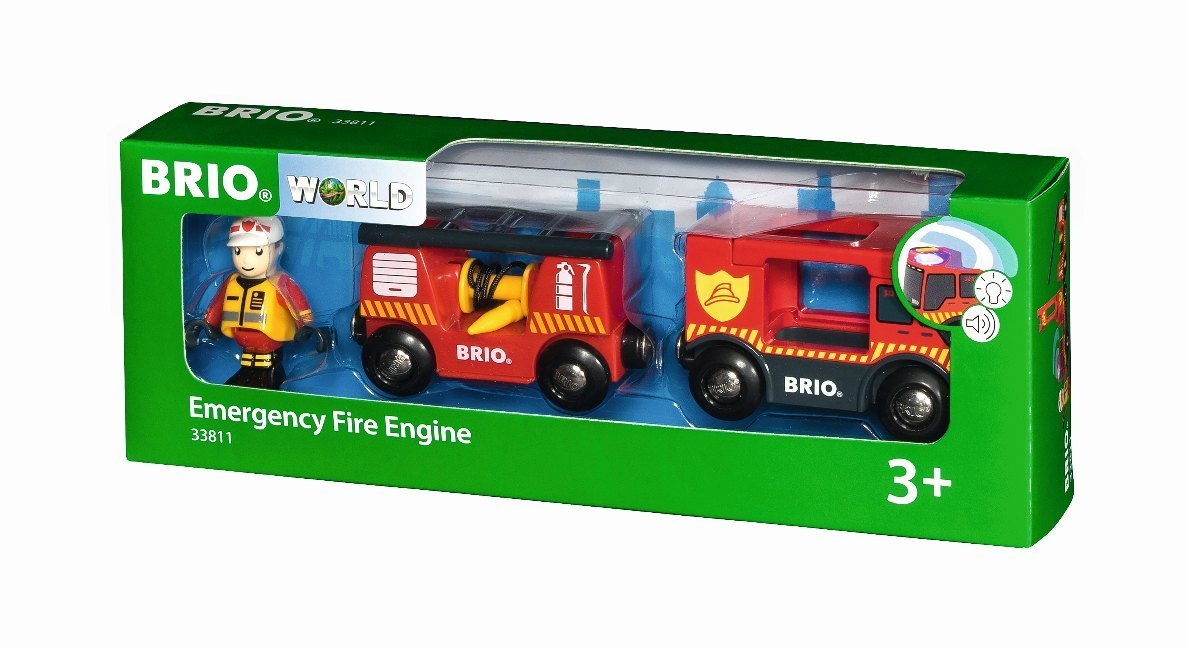 Cover: 7312350338119 | 33811 BRIO Feuerwehr-Leiterfahrzeug mit Licht &amp; Sound | BRIO® | Spiel