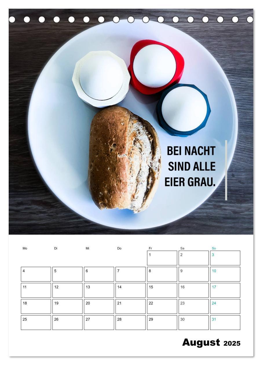 Bild: 9783435949847 | Mit Eiern durch's Jahr. (Tischkalender 2025 DIN A5 hoch), CALVENDO...