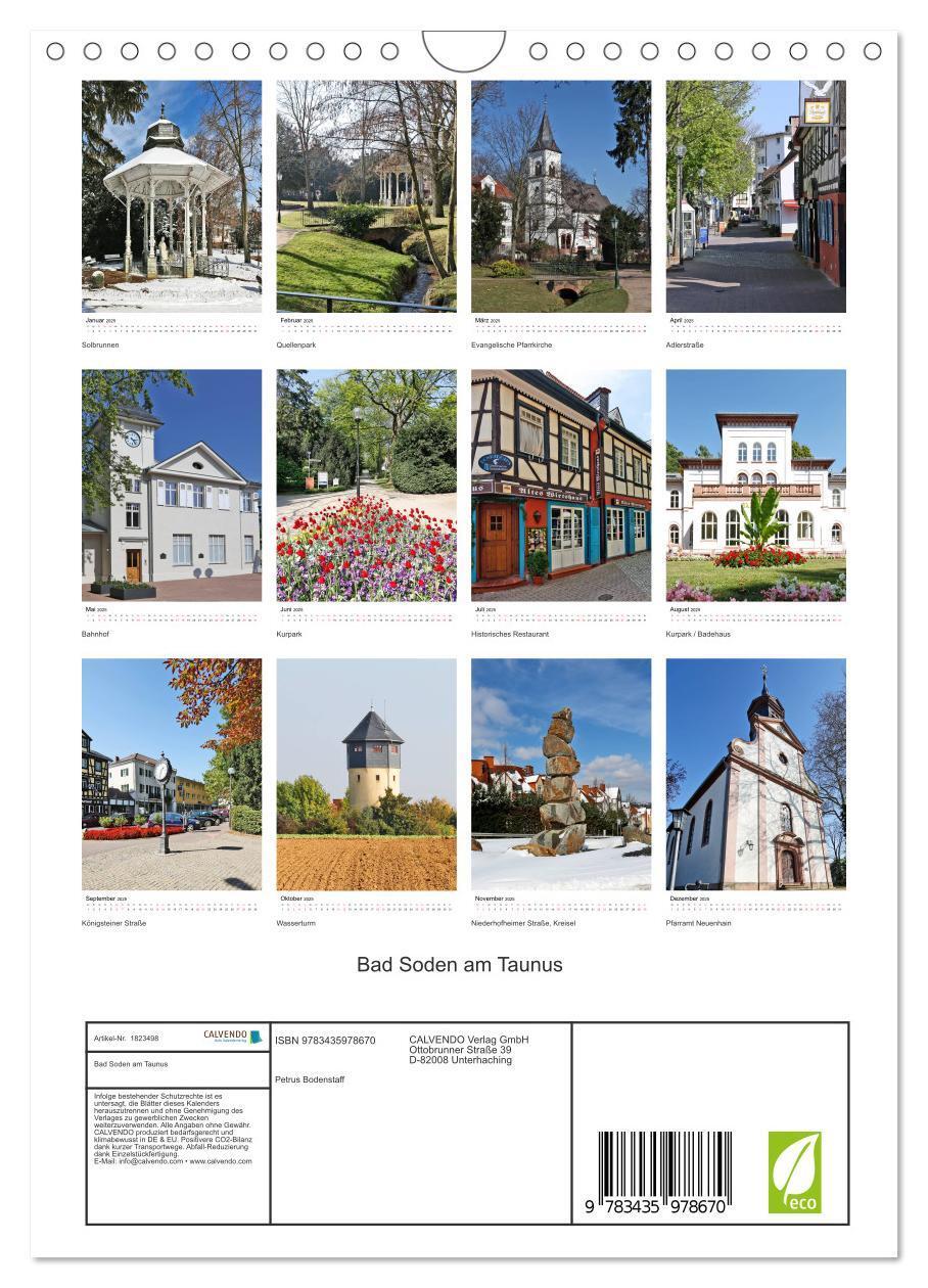 Bild: 9783435978670 | Bad Soden am Taunus (Wandkalender 2025 DIN A4 hoch), CALVENDO...