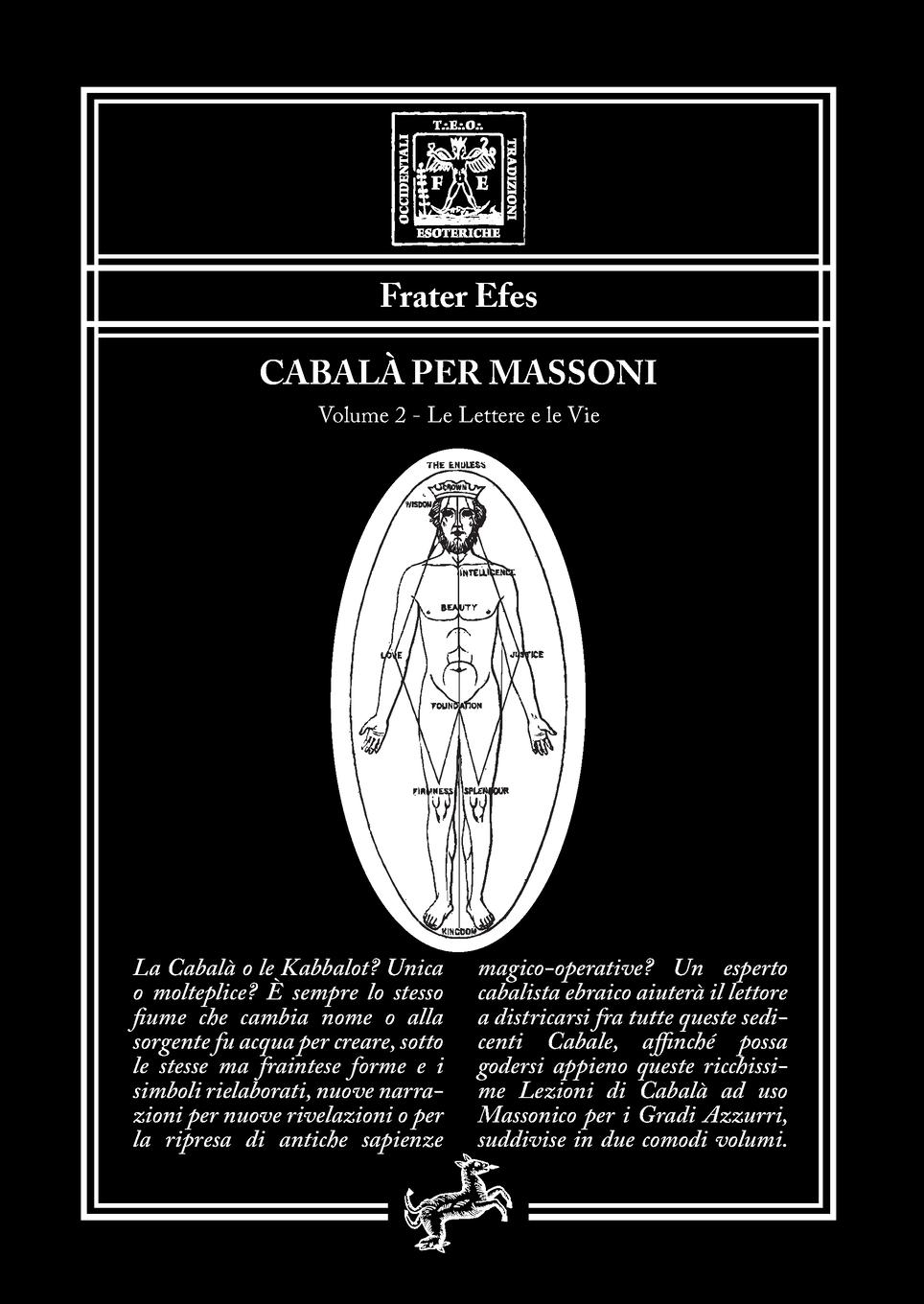 Cover: 9788898750818 | Cabalà per Massoni 2 - Volume 2 - Le Lettere e le Vie | Frater Efes