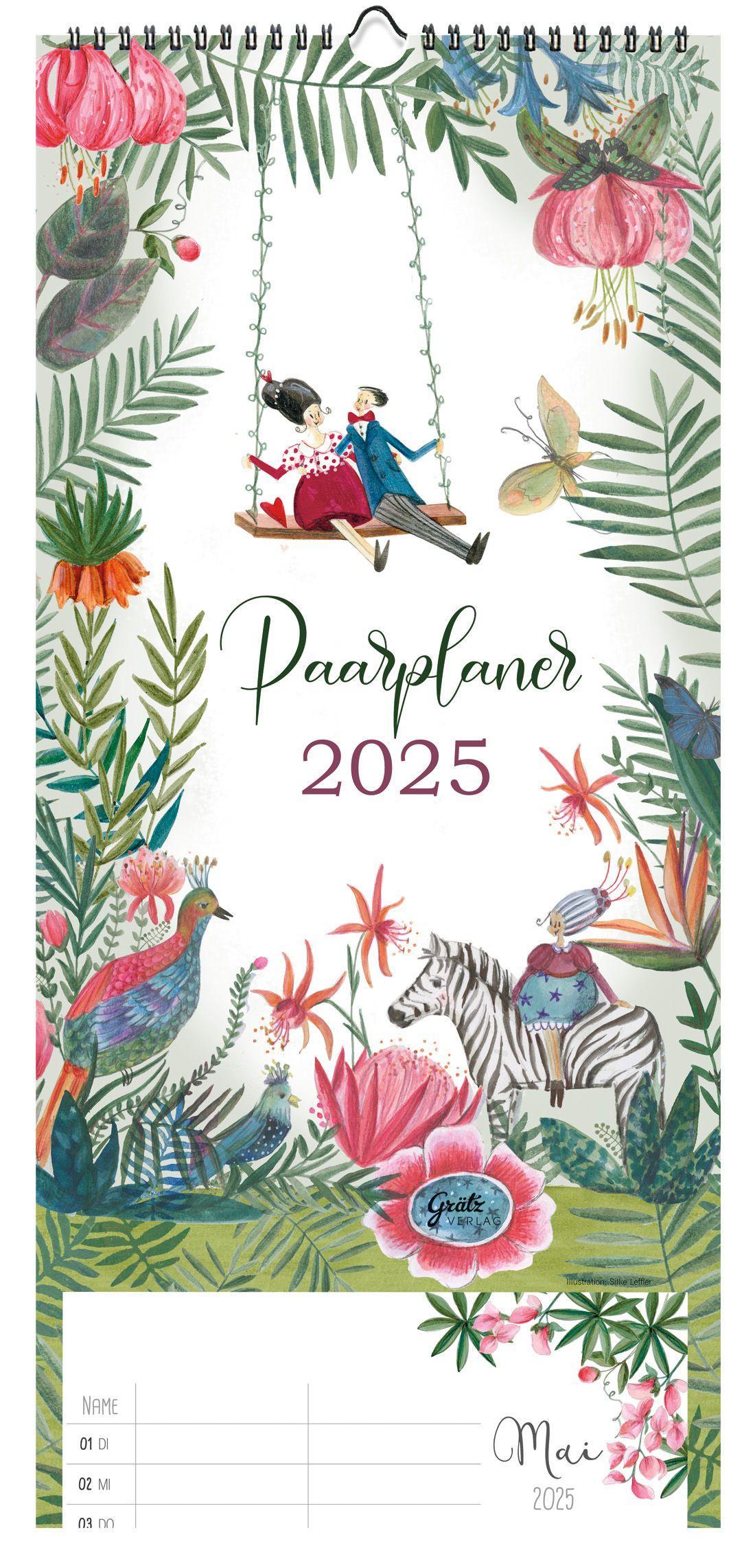 Cover: 9783949568855 | Paarplaner 2025 | Maße (B/H): 22 x 48 cm, Familienplaner, zweispaltig