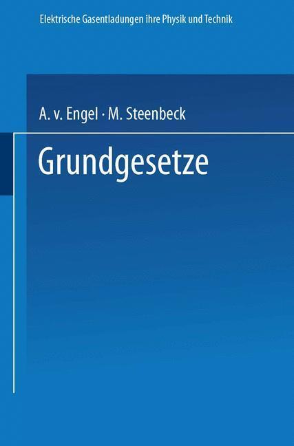 Cover: 9783662236222 | Elektrische Gasentladungen | Ihre Physik und Technik | Taschenbuch