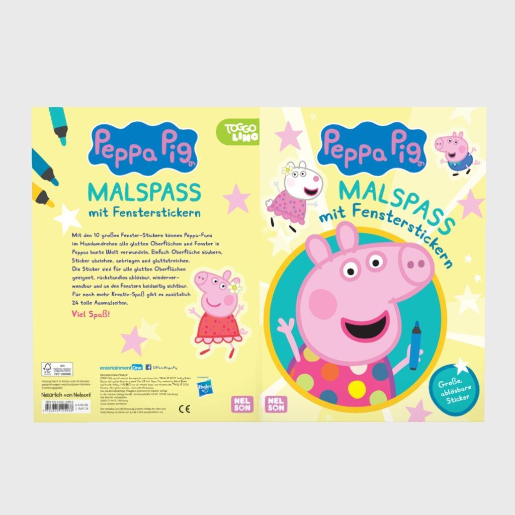 Bild: 9783845124988 | Peppa Wutz Mitmachbuch: Malspaß mit Fensterstickern | Taschenbuch