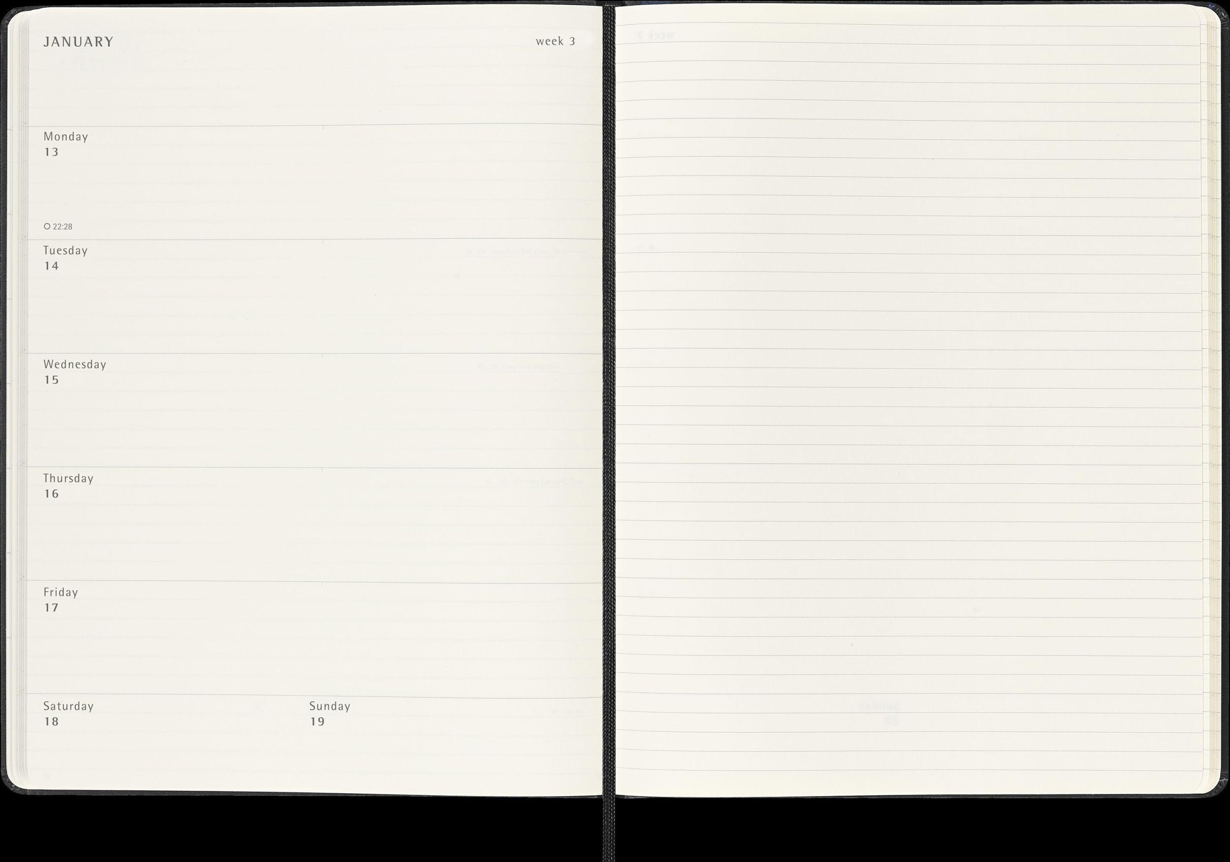 Bild: 8056999270674 | Moleskine 18 Monate Wochen Notizkalender 2024/2025, XL, 1 Wo = 1...