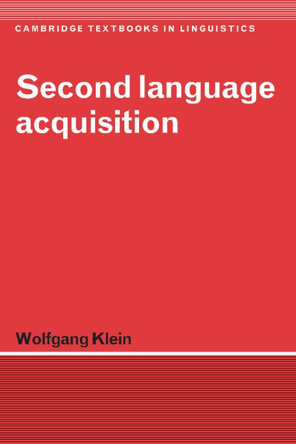 Cover: 9780521317023 | Second Language Acquisition | Wolfgang Klein | Taschenbuch | Englisch