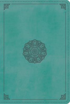 Cover: 9781433560781 | ESV Study Bible, Personal Size (Trutone, Turquoise, Emblem Design)