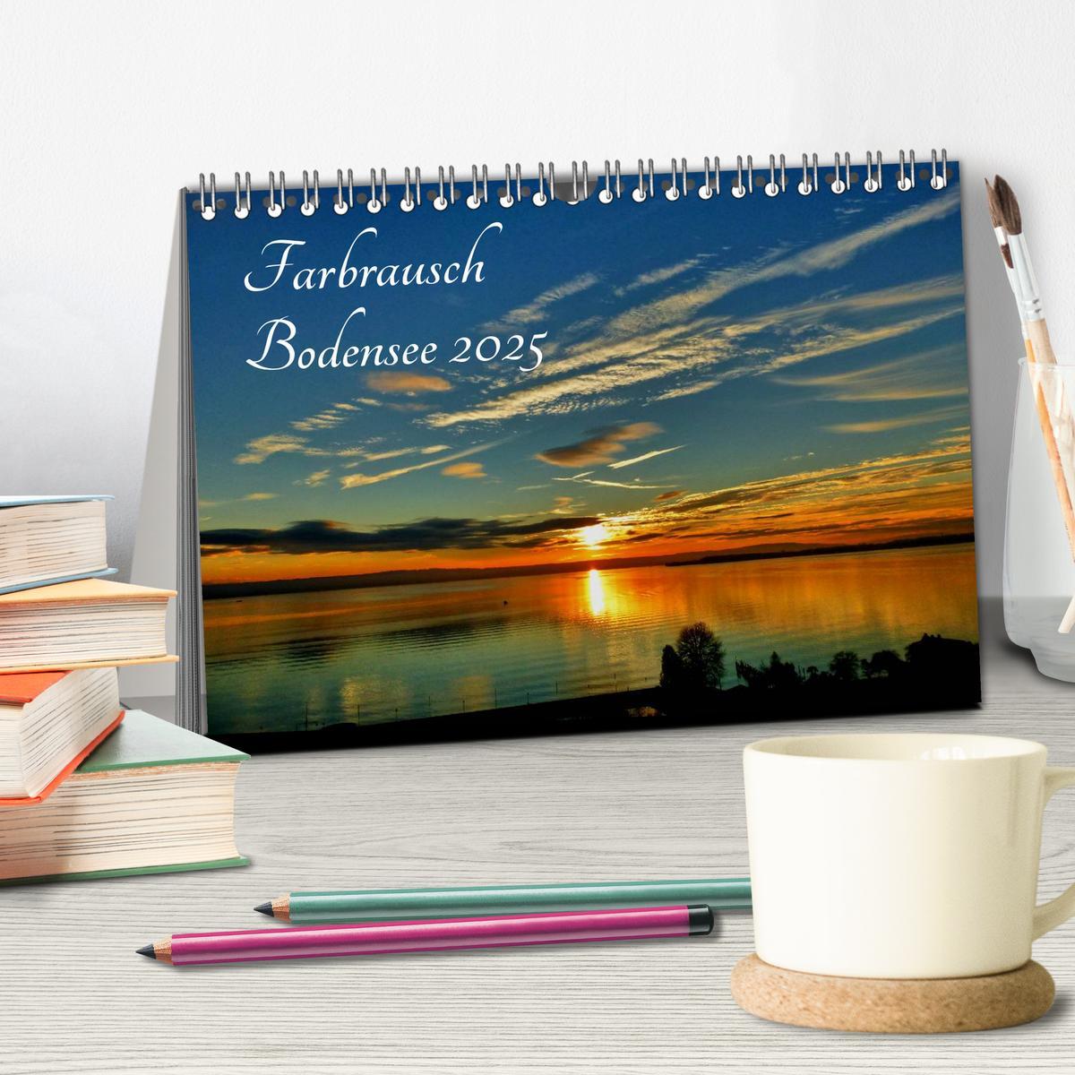 Bild: 9783435469437 | Farbrausch Bodensee (Tischkalender 2025 DIN A5 quer), CALVENDO...