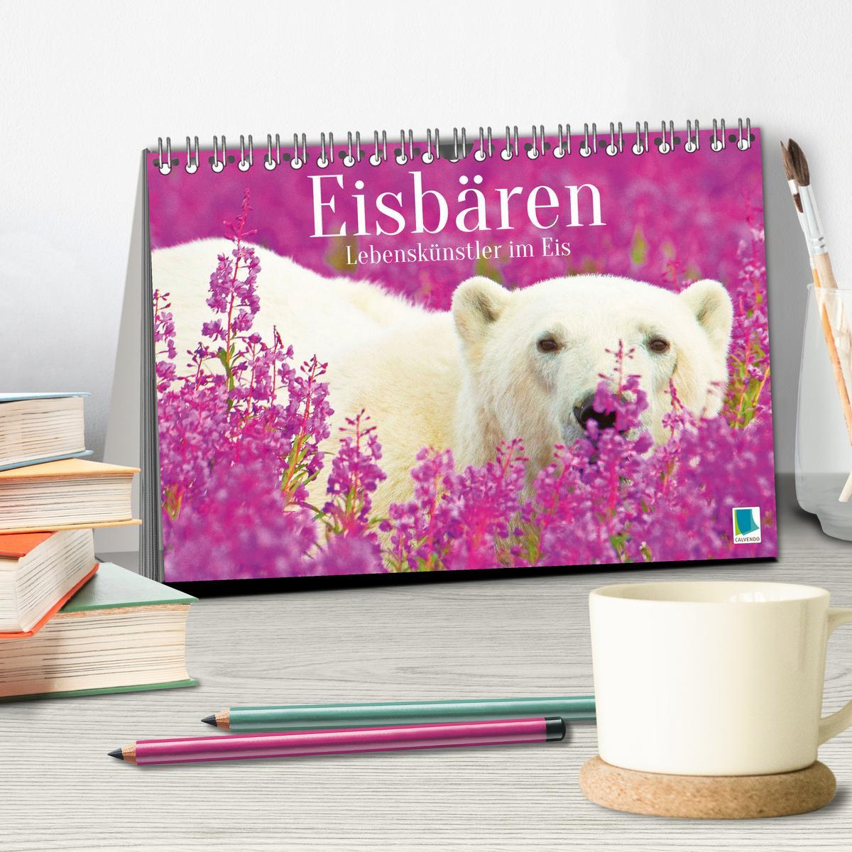 Bild: 9783457140529 | Eisbären: Lebenskünstler im Eis (Tischkalender 2025 DIN A5 quer),...