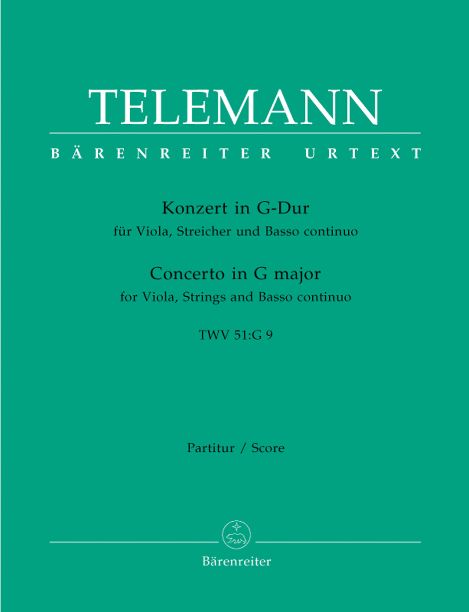 Cover: 9790006507207 | Konzert G-Dur für Viola, Streicher | Georg p Telemann | Taschenbuch