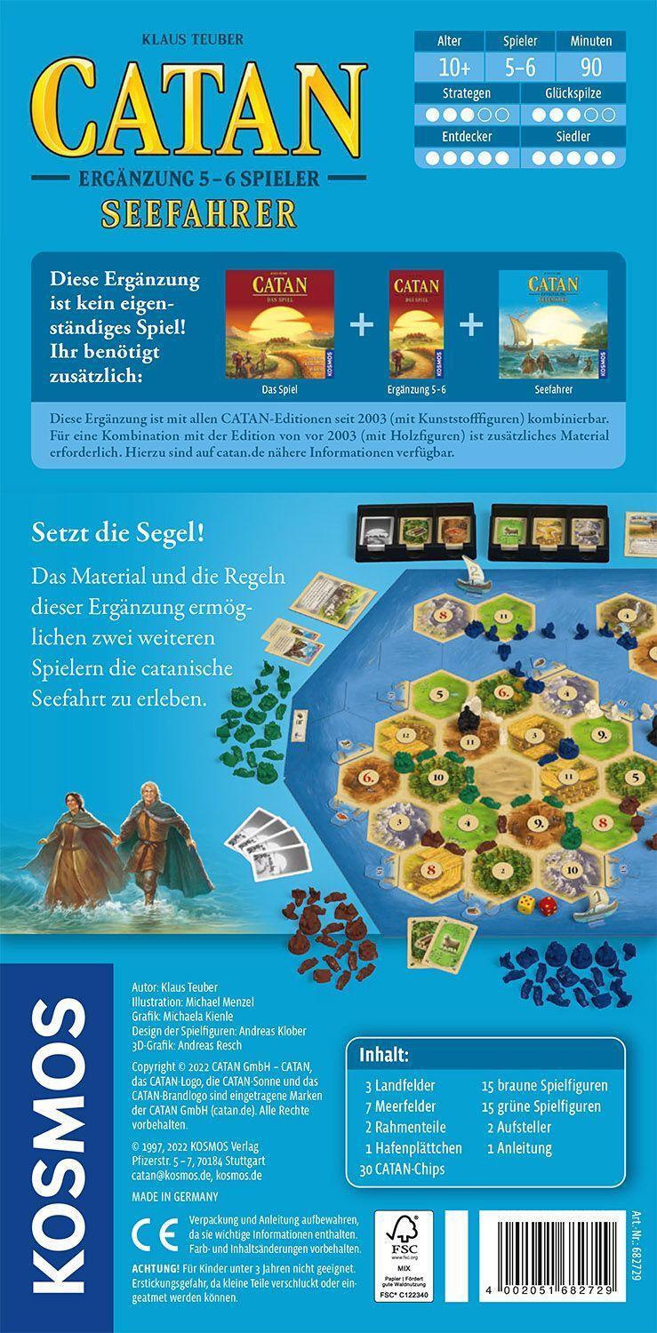 Bild: 4002051682729 | CATAN - Ergänzung 5-6 Spieler - Seefahrer | Klaus Teuber | Spiel