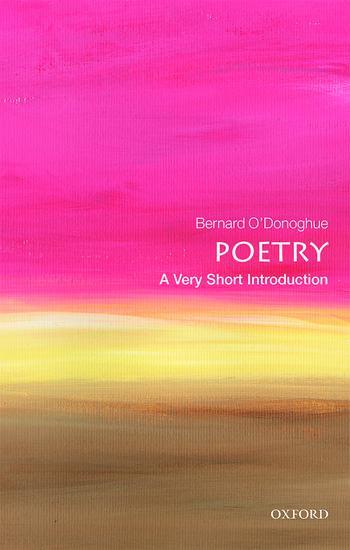 Cover: 9780199229116 | Poetry: A Very Short Introduction | Bernard O'Donoghue | Taschenbuch