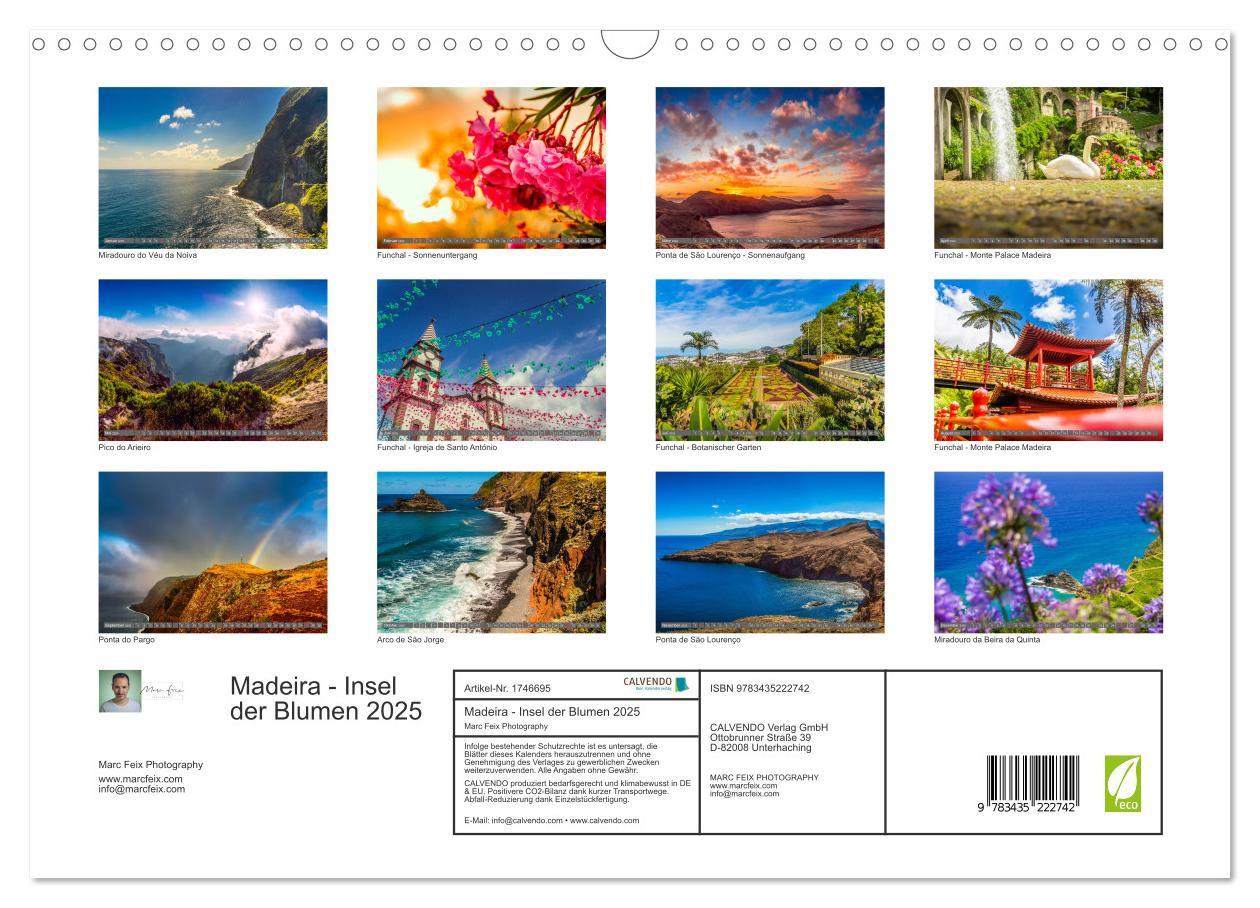 Bild: 9783435222742 | Madeira - Insel der Blumen 2025 (Wandkalender 2025 DIN A3 quer),...