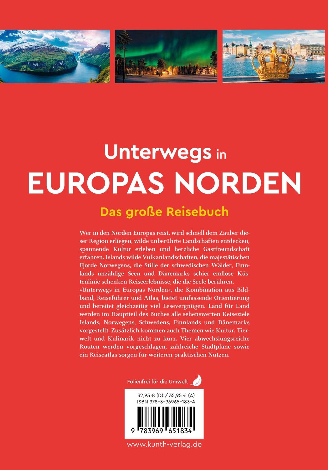 Rückseite: 9783969651834 | KUNTH Unterwegs in Europas Norden | Das große Reisebuch | Taschenbuch