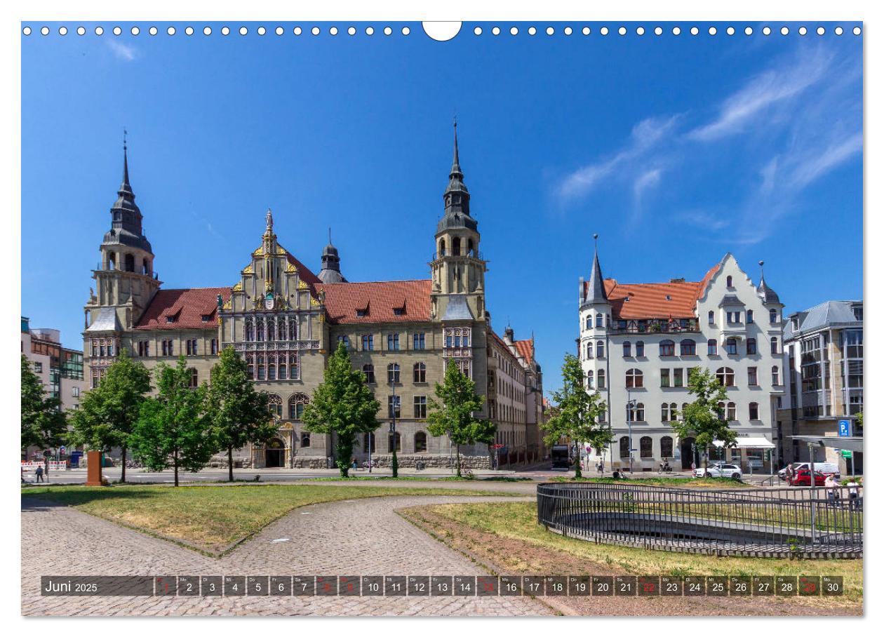 Bild: 9783435230082 | Unterwegs in Halle (Wandkalender 2025 DIN A3 quer), CALVENDO...