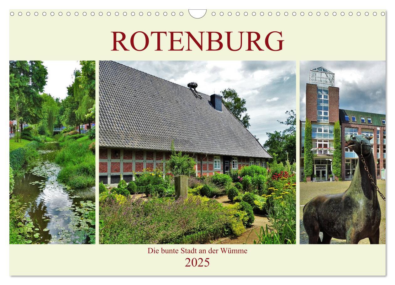 Cover: 9783435445875 | Rotenburg - Die bunte Stadt an der Wümme (Wandkalender 2025 DIN A3...