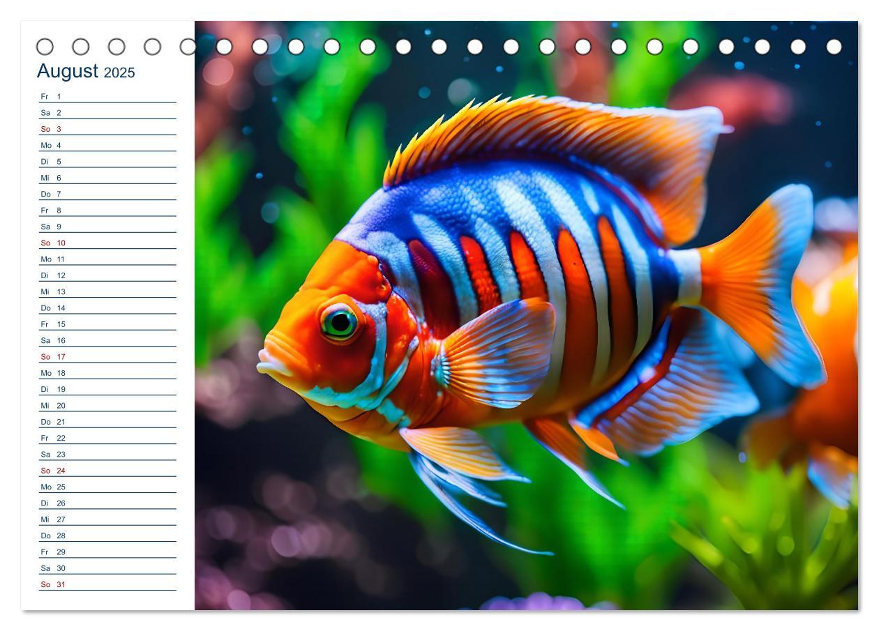 Bild: 9783457144886 | Aquarienzauber - Bunte KI Unterwasserwelten (Tischkalender 2025 DIN...