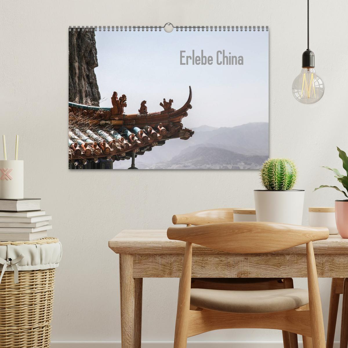 Bild: 9783435720446 | Erlebe China (Wandkalender 2025 DIN A3 quer), CALVENDO Monatskalender