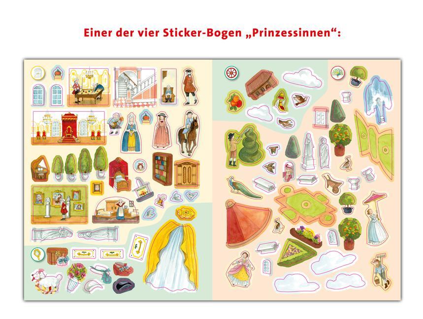 Bild: 9783473326808 | Wieso? Weshalb? Warum? Stickerheft: Prinzessinnen | Naeko Walter