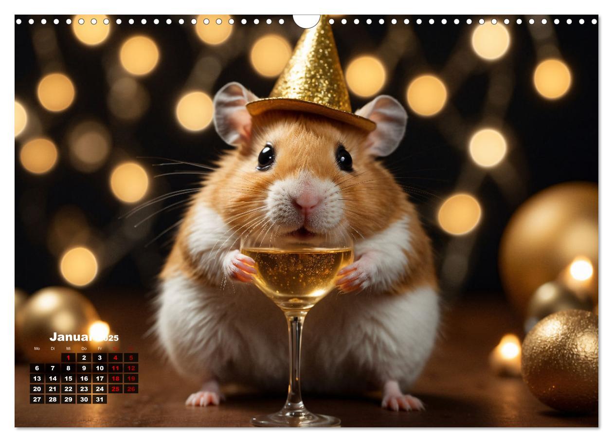 Bild: 9783383839214 | Hamstertage (Wandkalender 2025 DIN A3 quer), CALVENDO Monatskalender