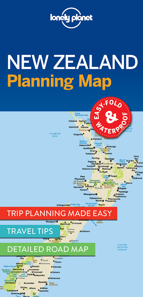 Cover: 9781786579041 | Lonely Planet New Zealand Planning Map | Lonely Planet | (Land-)Karte