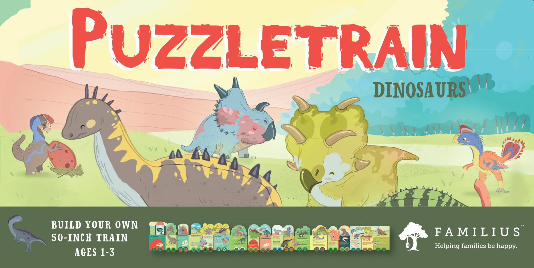 Cover: 9781641709781 | Puzzletrain: Dinosaurs 26-Piece Puzzle | Christopher Robbins | Puzzle