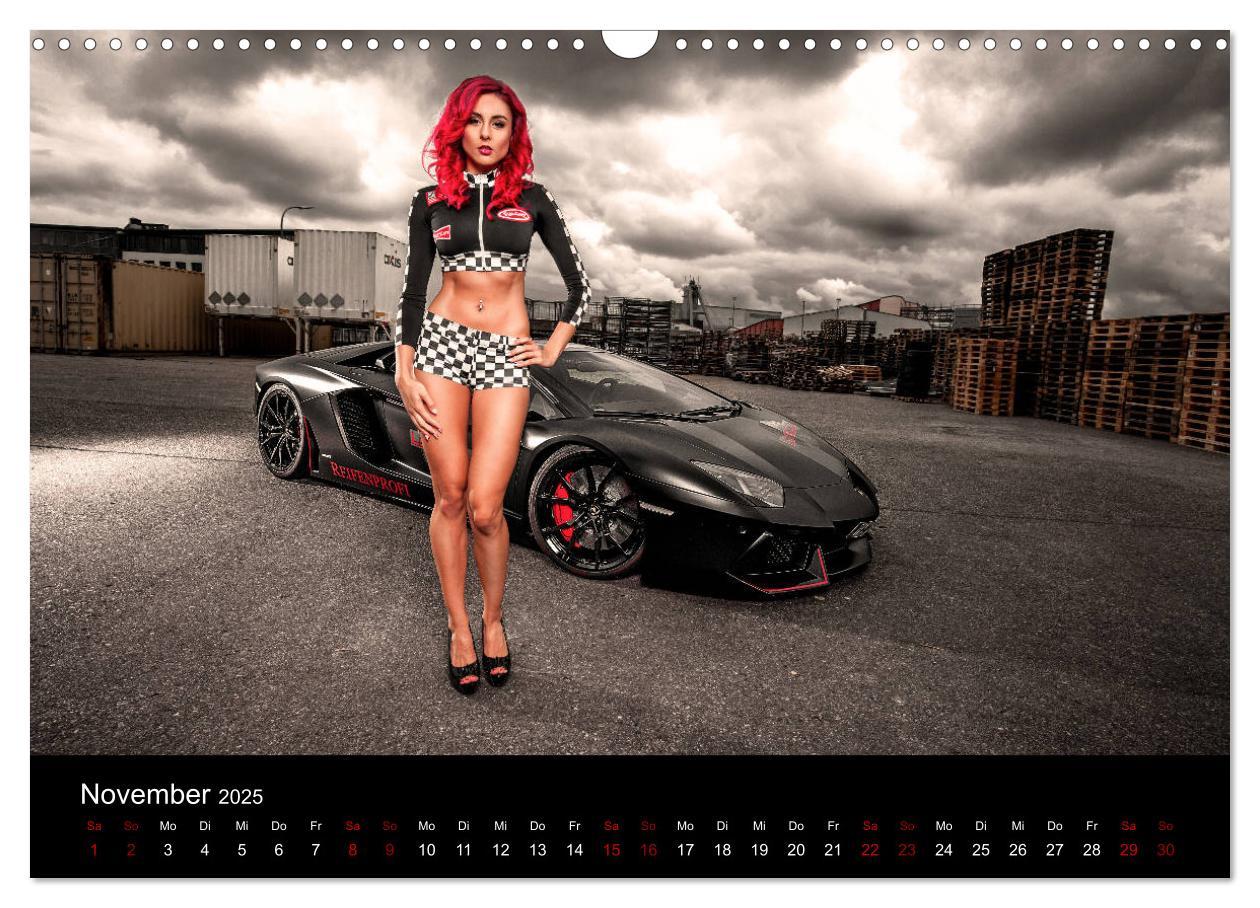 Bild: 9783435396825 | Cars and Girls (Wandkalender 2025 DIN A3 quer), CALVENDO...