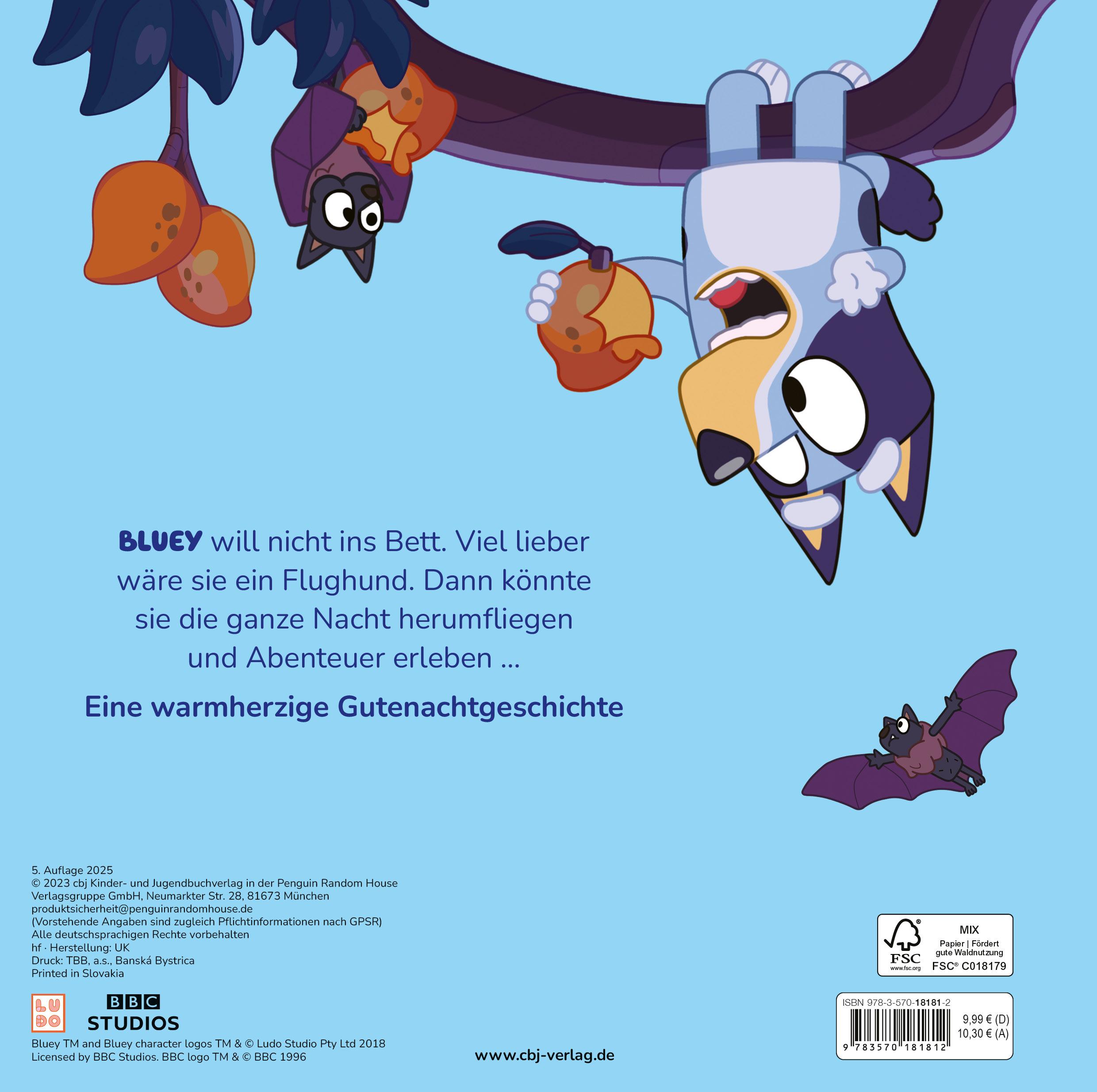 Bild: 9783570181812 | BLUEY - Gute Nacht, kleiner Flughund | Buch | BLUEY - Bilderbücher