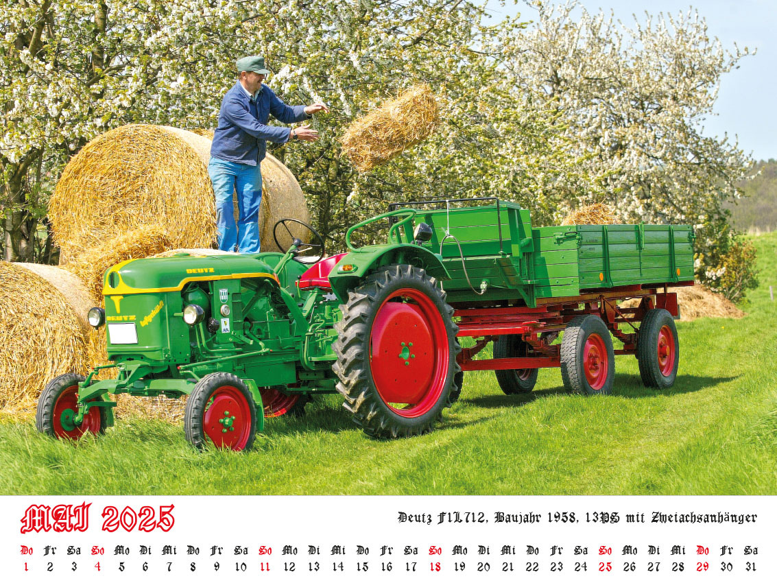 Bild: 9783948794712 | Faszination Schlepper Kalender 2025 | alte Schlepper im Einsatz | 2025