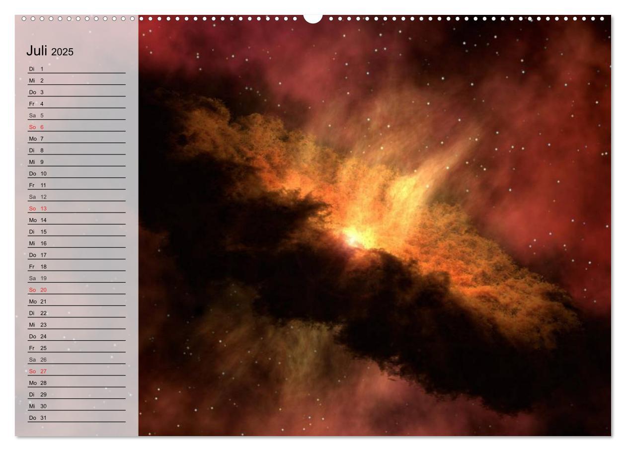 Bild: 9783435483105 | Der Weltraum. Spektakuläre Gasnebel und Galaxien (Wandkalender 2025...