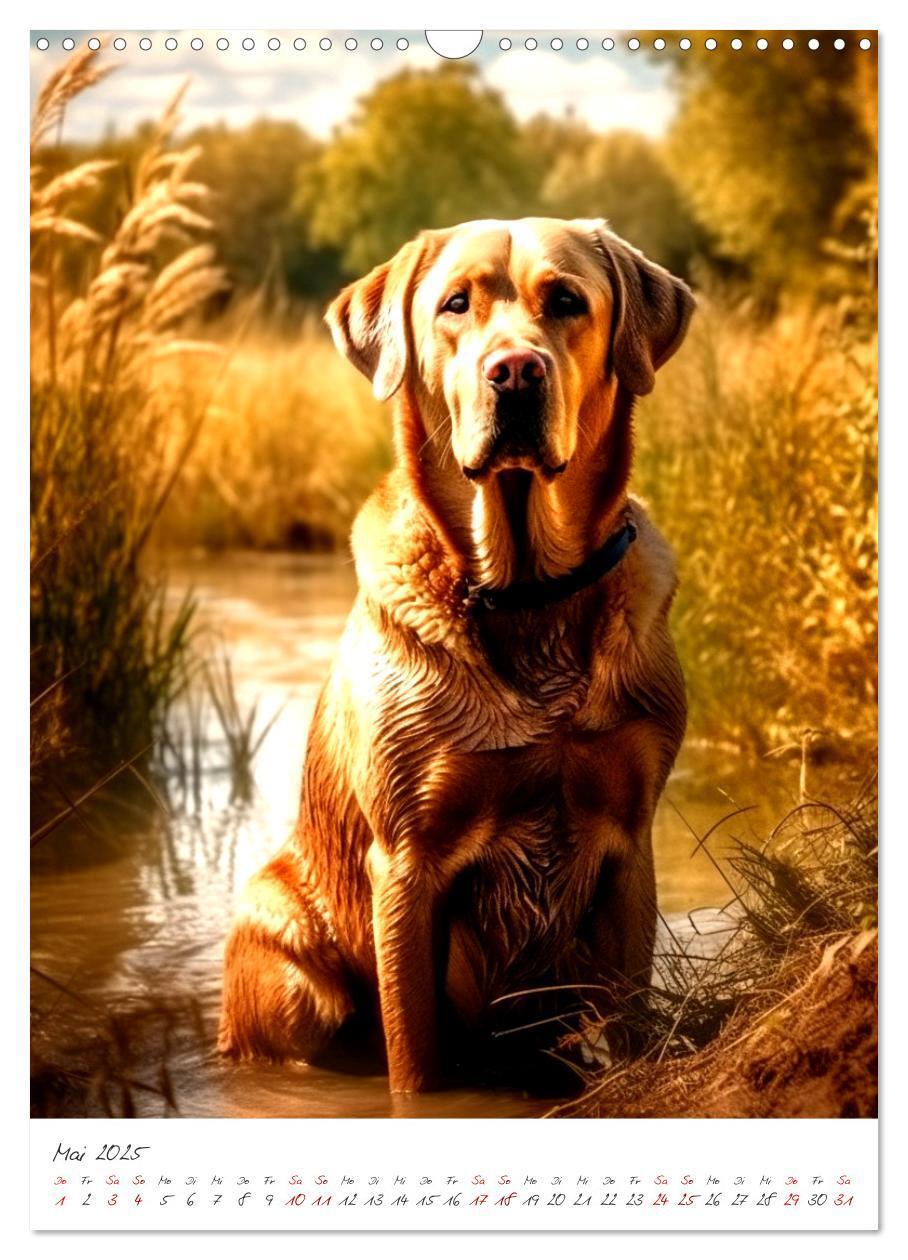 Bild: 9783435876891 | Der Labrador (Wandkalender 2025 DIN A3 hoch), CALVENDO Monatskalender