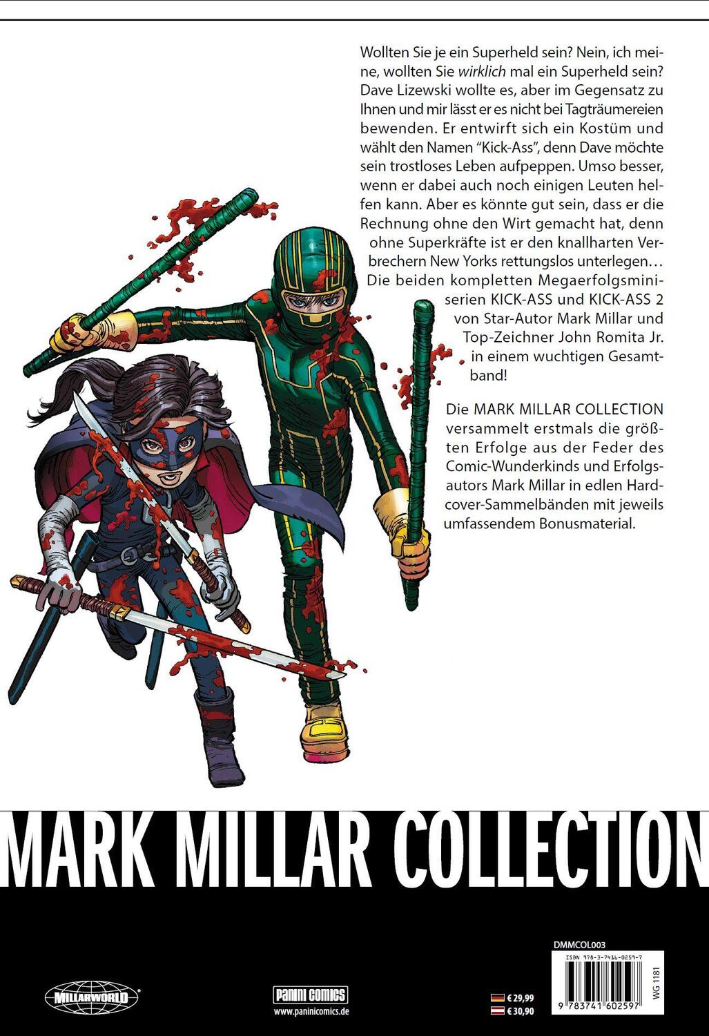 Rückseite: 9783741602597 | Mark Millar Collection 03 - Kick-Ass Runde 1 | Mark Millar (u. a.)