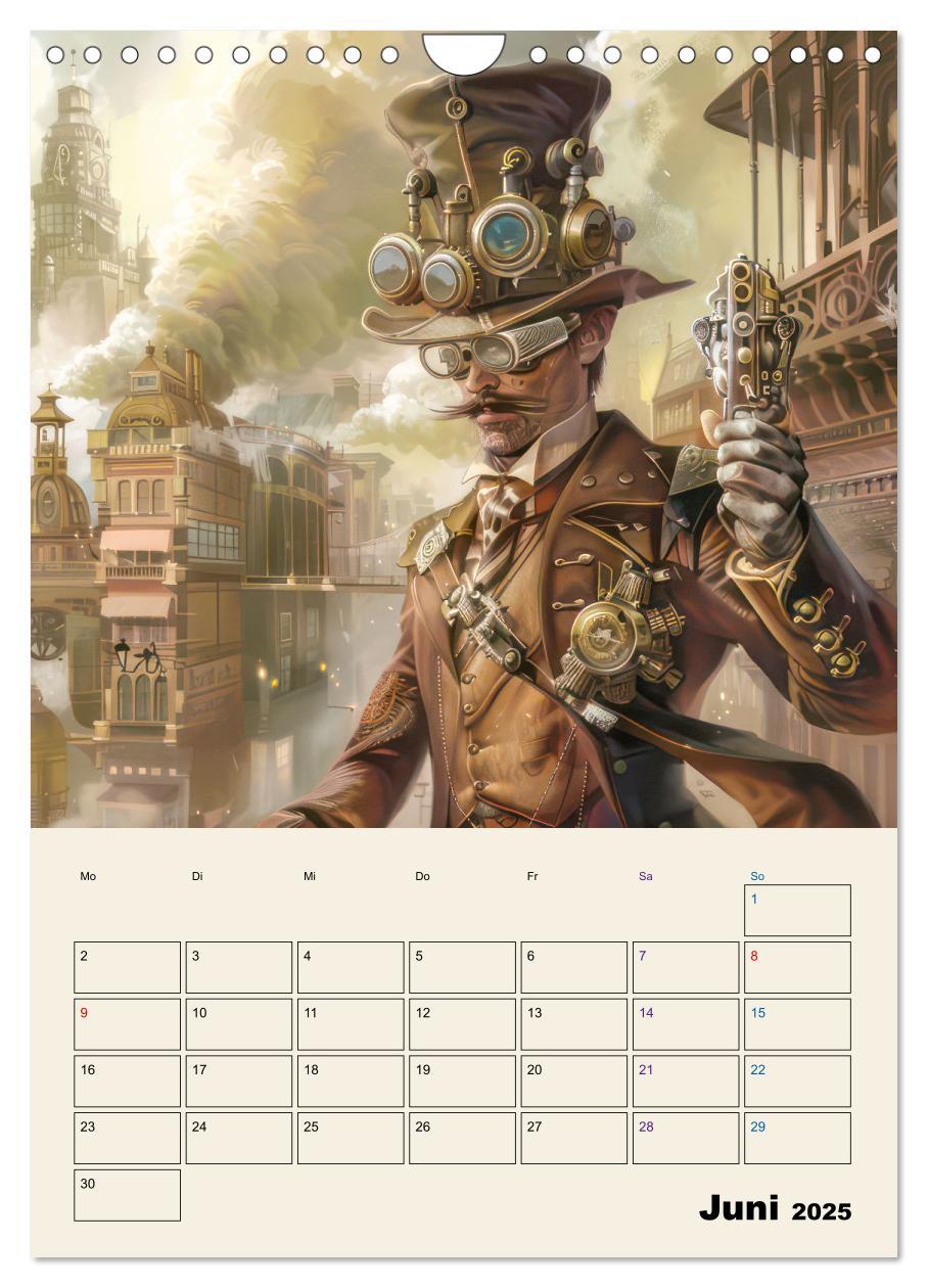 Bild: 9783457146774 | Steampunk - Mechanische Fantasiewelt (Wandkalender 2025 DIN A4...