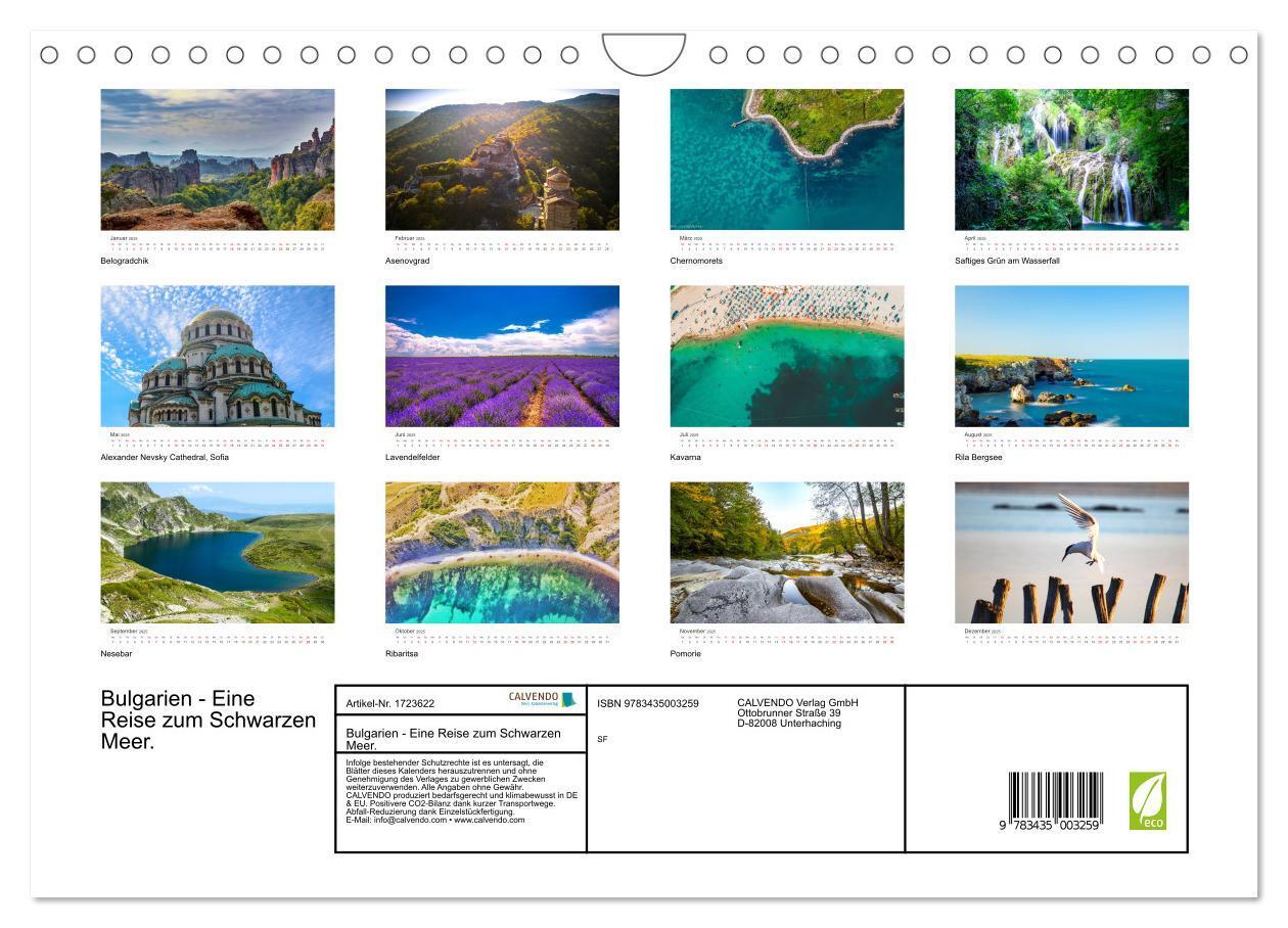 Bild: 9783435003259 | Bulgarien - Eine Reise zum Schwarzen Meer. (Wandkalender 2025 DIN...