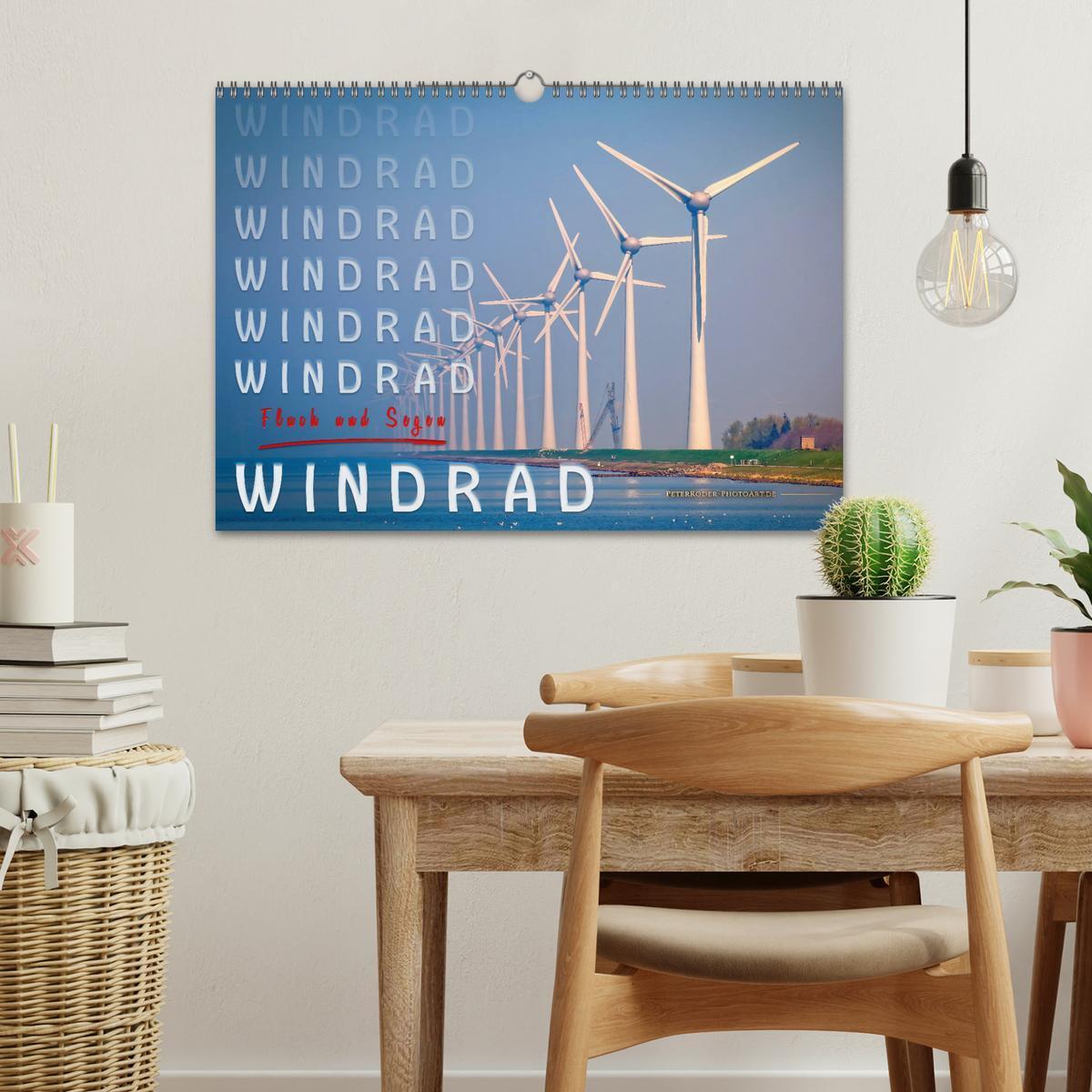 Bild: 9783435351374 | Windrad - Fluch und Segen (Wandkalender 2025 DIN A3 quer), CALVENDO...