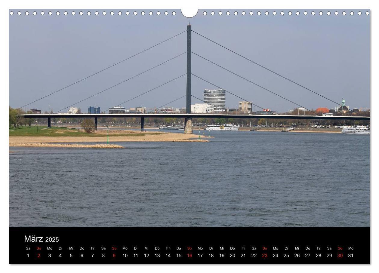 Bild: 9783435733743 | Von Ufer zu Ufer, Wege über den Rhein in Düsseldorf (Wandkalender...