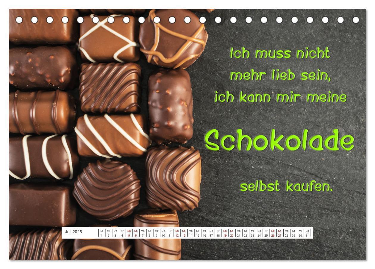 Bild: 9783383983580 | Schokoladen-Poesie (Tischkalender 2025 DIN A5 quer), CALVENDO...