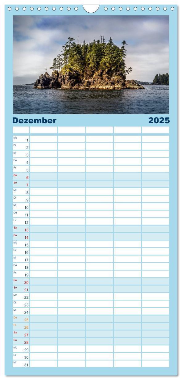 Bild: 9783457119617 | Familienplaner 2025 - West-Kanada mit 5 Spalten (Wandkalender, 21 x...