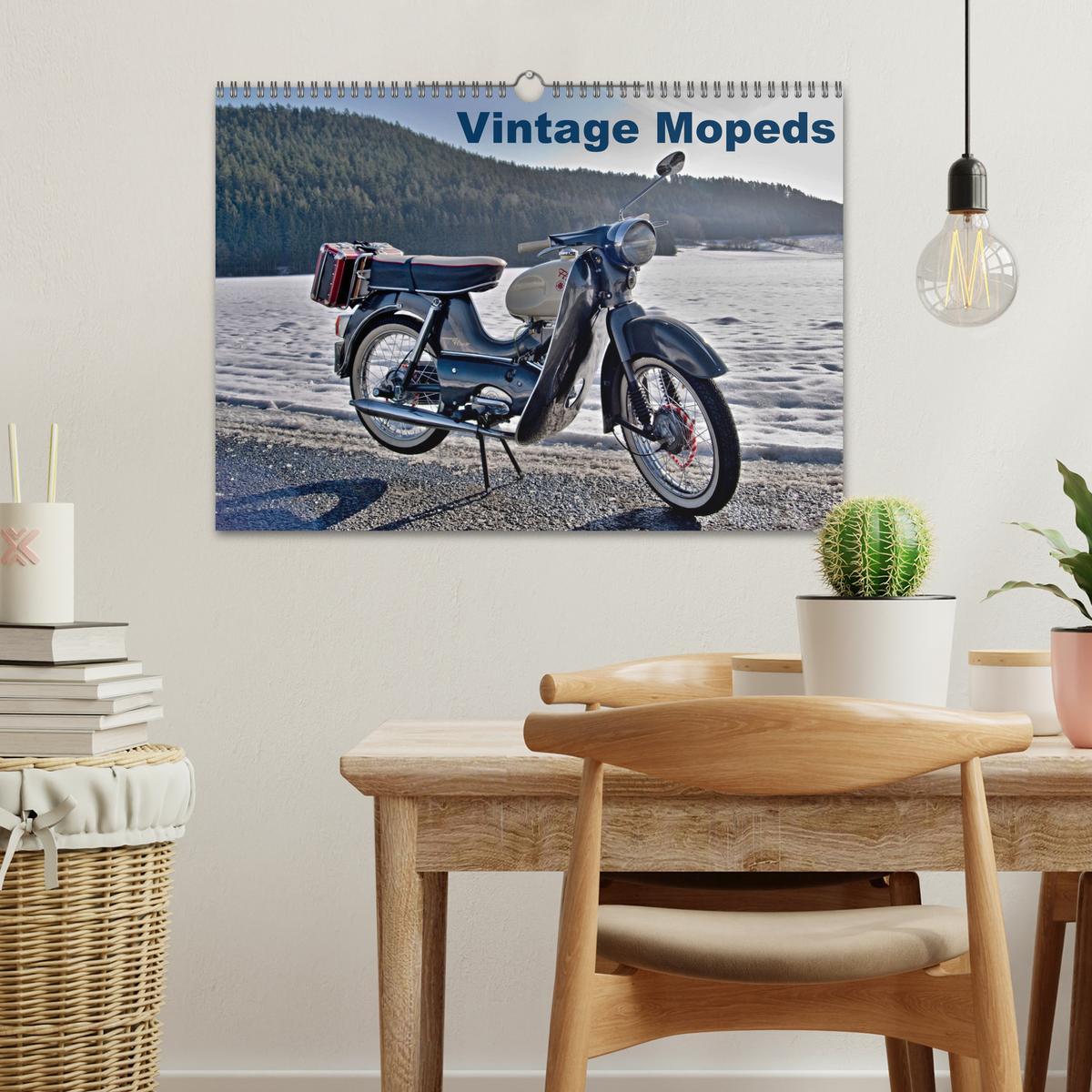 Bild: 9783435010745 | Vintage Mopeds (Wandkalender 2025 DIN A3 quer), CALVENDO...