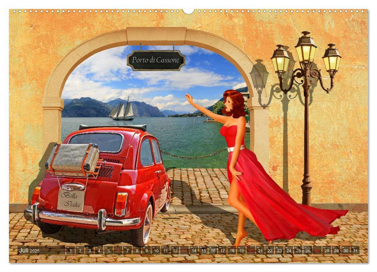 Bild: 9783435472925 | Oldtimer und Pin-Up Girls by Mausopardia (Wandkalender 2025 DIN A2...