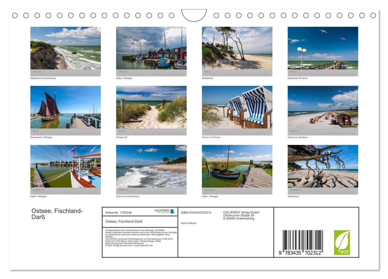 Bild: 9783435702312 | Ostsee, Fischland-Darß (Wandkalender 2025 DIN A4 quer), CALVENDO...